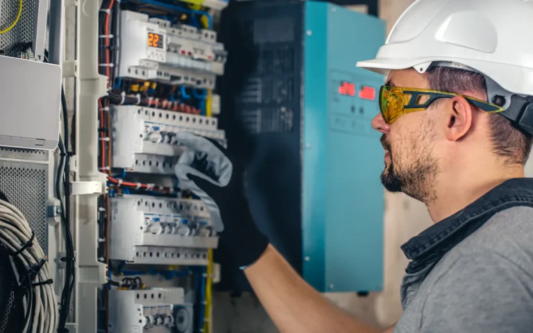 man-an-electrical-technician-working-in-a-switch
